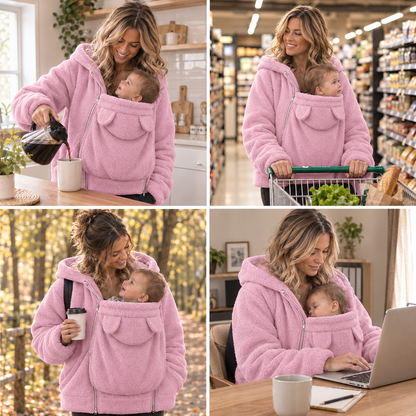 🤍 CocoonMum™ - Veste de portage 2 en 1 en polaire