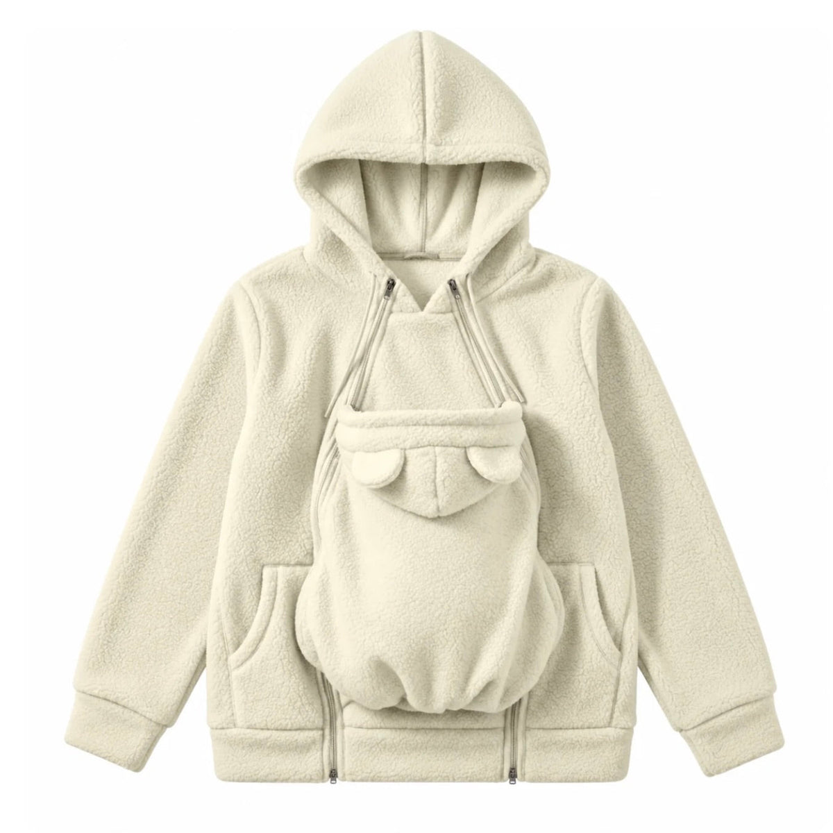 🤍 CocoonMum™ - Veste de portage 2 en 1 en polaire