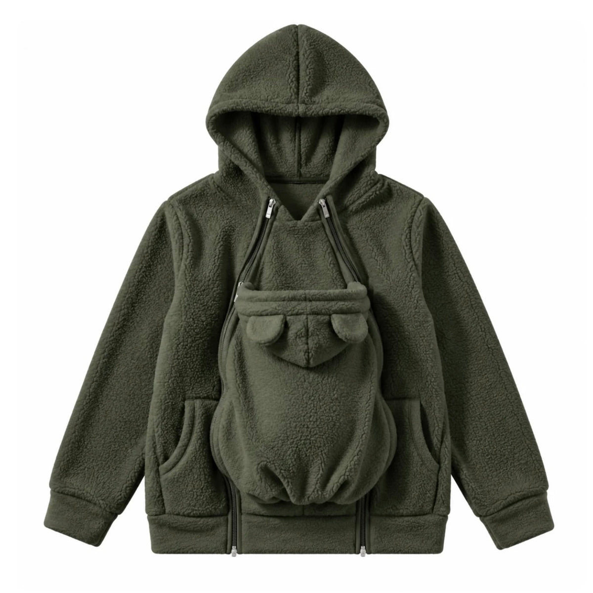 🤍 CocoonMum™ - Veste de portage 2 en 1 en polaire