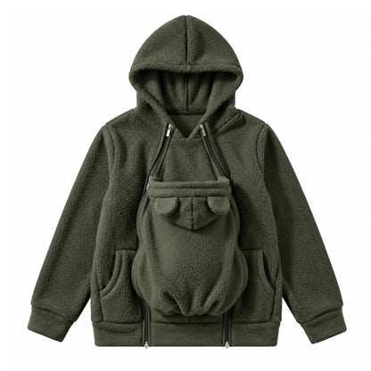 🤍 CocoonMum™ - Veste de portage 2 en 1 en polaire
