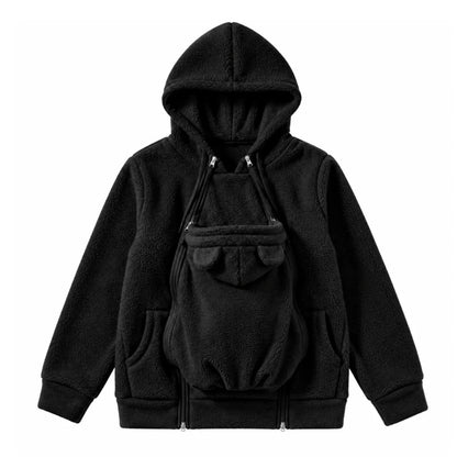 🤍 CocoonMum™ - Veste de portage 2 en 1 en polaire