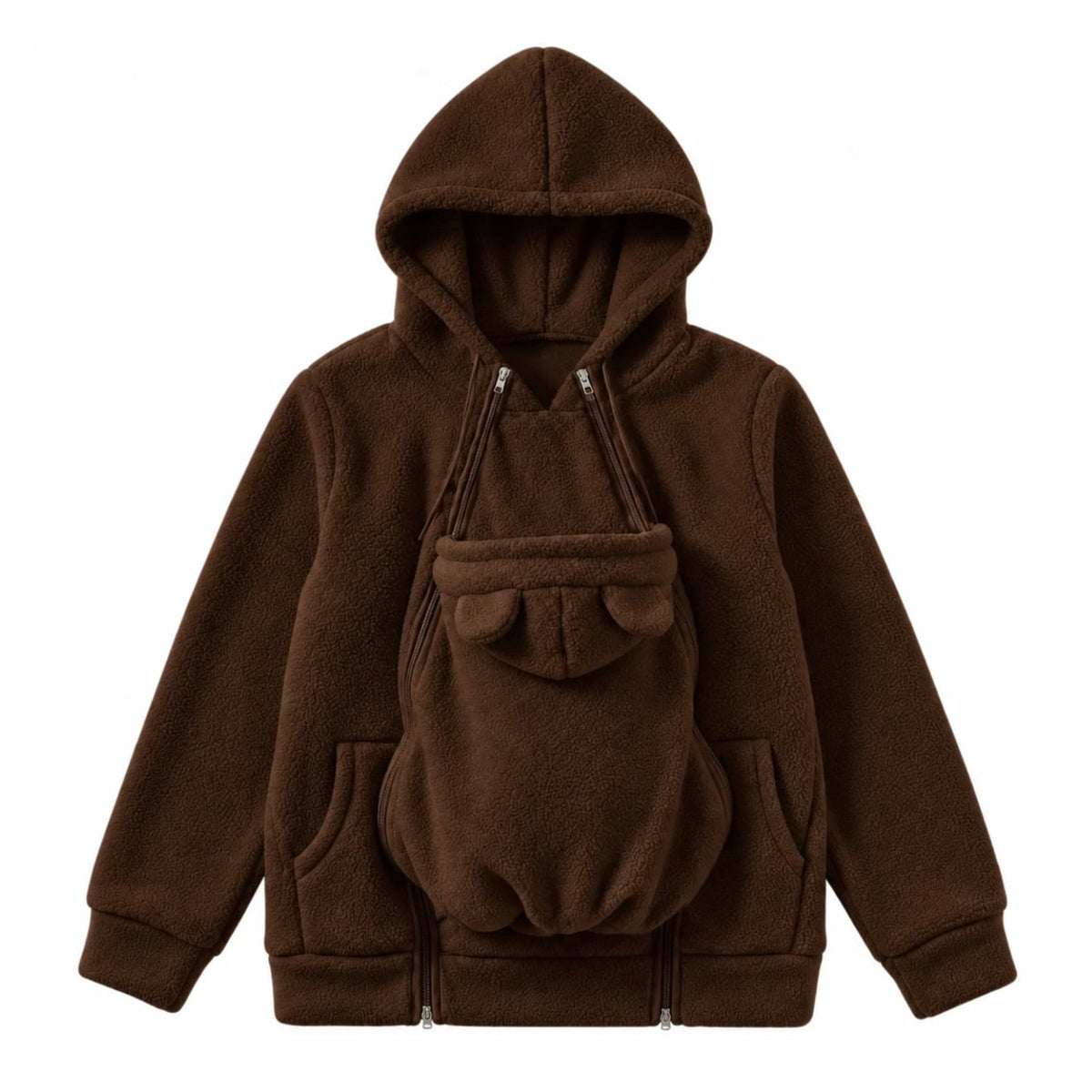 🤍 CocoonMum™ - Veste de portage 2 en 1 en polaire