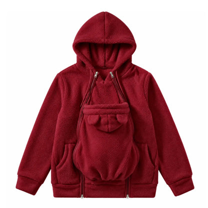 🤍 CocoonMum™ - Veste de portage 2 en 1 en polaire